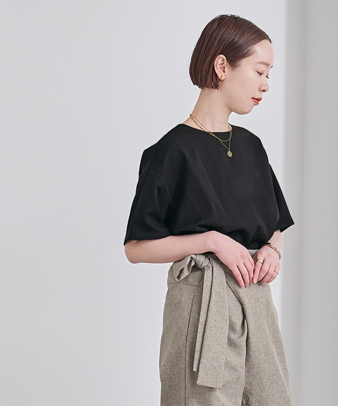 ur's「クルーネックワイドトップス」|Tシャツ・カットソー|