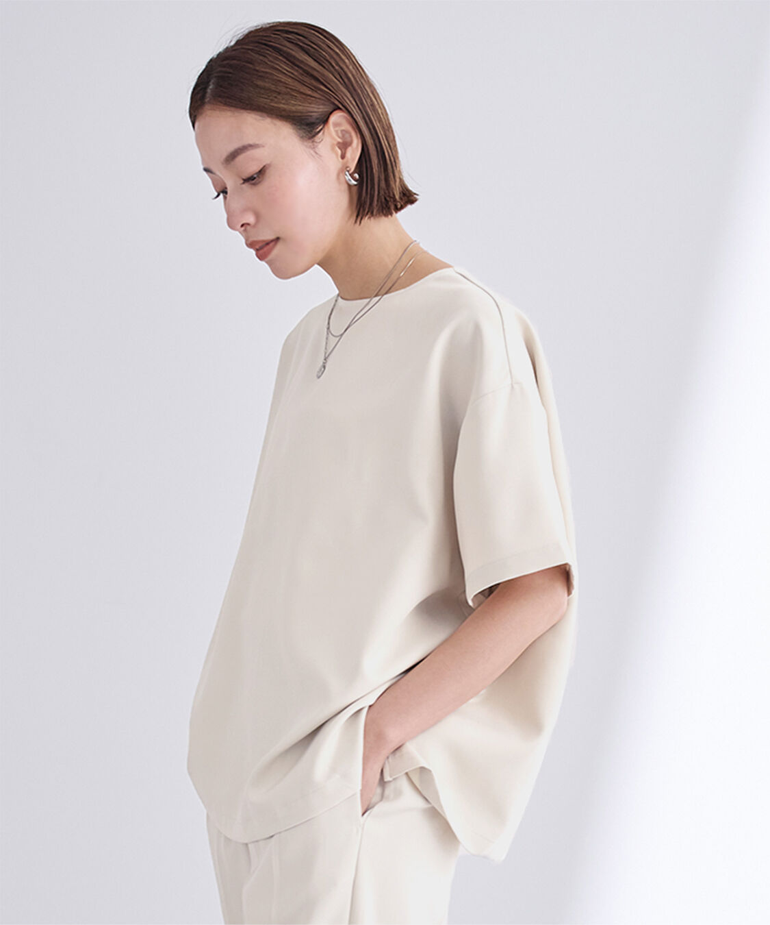 ur's「クルーネックワイドトップス」|Tシャツ・カットソー|