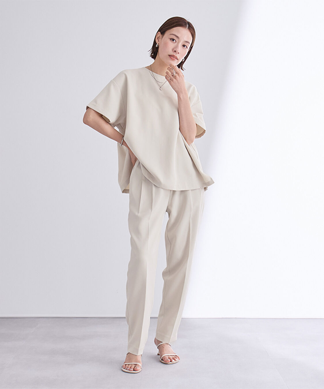 ur's「クルーネックワイドトップス」|Tシャツ・カットソー|