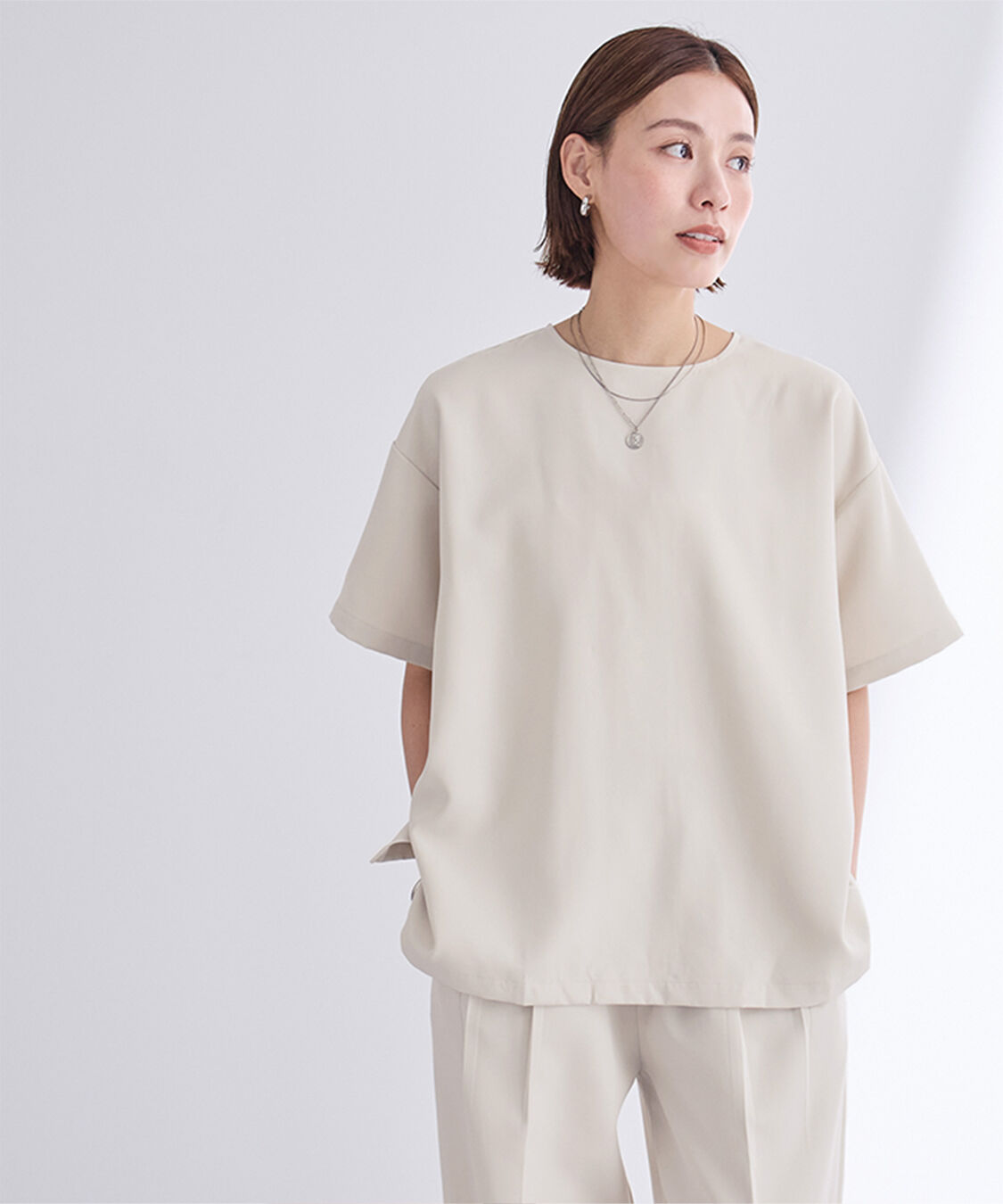 ur's「クルーネックワイドトップス」|Tシャツ・カットソー|