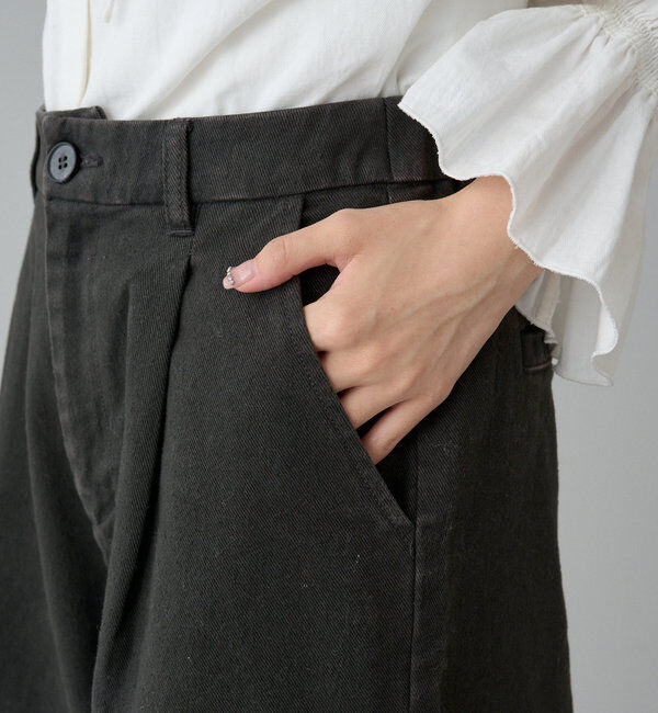  「カツラギ起毛ワンタックワイドパンツ」|その他|