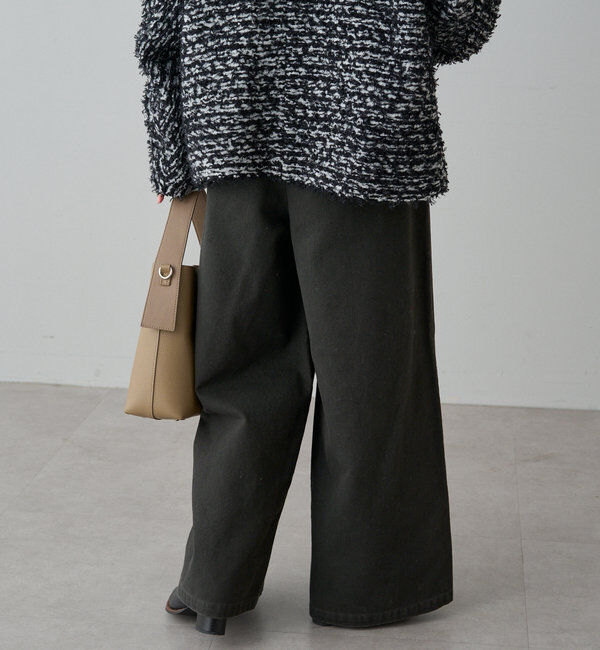  「カツラギ起毛ワンタックワイドパンツ」|その他|