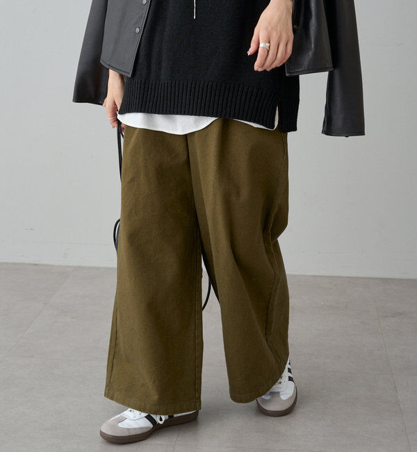  「カツラギ起毛ワンタックワイドパンツ」|その他|