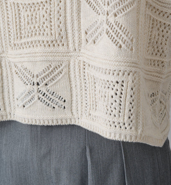  「すかし編みニットビスチェ」|ニット・セーター|