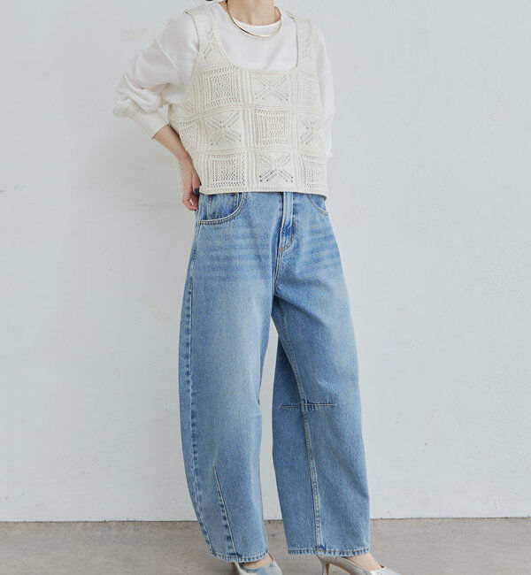  「すかし編みニットビスチェ」|ニット・セーター|