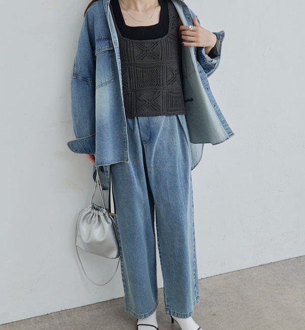  「すかし編みニットビスチェ」|ニット・セーター|