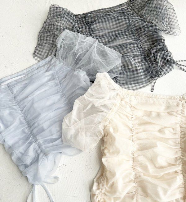  「サイドドロストシアーブラウス」|シャツ・ブラウス|