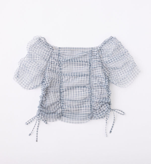  「サイドドロストシアーブラウス」|シャツ・ブラウス|