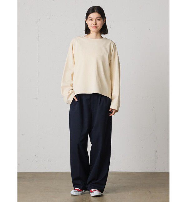 MidiUmi「MidiUmi ワイドクループルオーバー」|Tシャツ・カットソー|