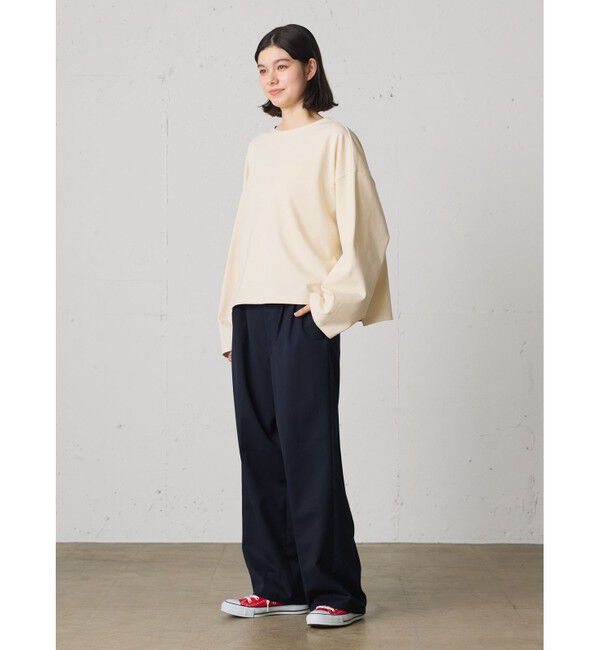 MidiUmi「MidiUmi ワイドクループルオーバー」|Tシャツ・カットソー|