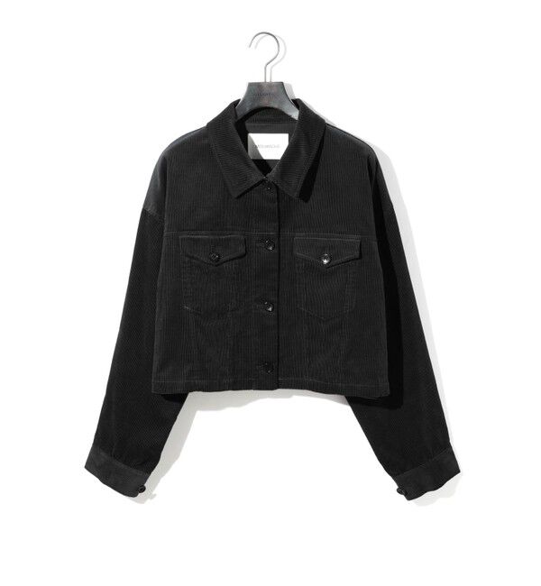MIDIUMISOLID「MIDIUMISOLID for Ladies コーデュロイショートジャケット(SOPHISTICATE)」|その他|ブラック