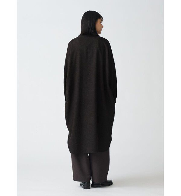 mizuiro ind「mizuiro ind スタンドカラーシャツワンピース」|ワンピース|