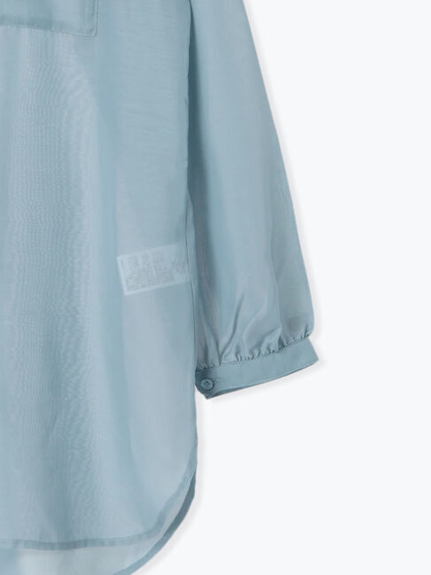 Lugnoncure「バンドカラーシアーシャツ」|シャツ・ブラウス|