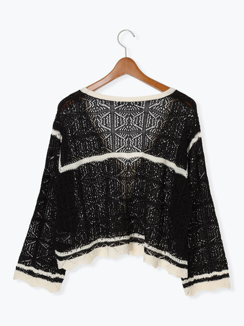 Lugnoncure「◎クロシェ編み風ショートカーディガン」|カーディガン|