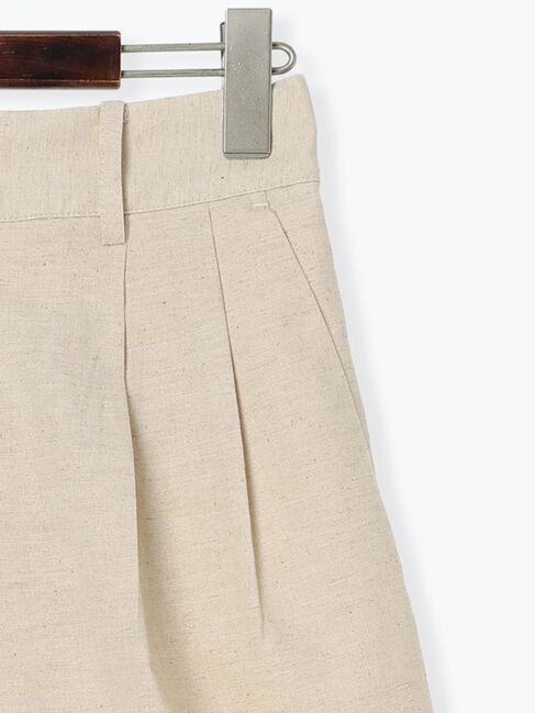 Te chichi「リネンブレンドショートパンツ（セットアップ可）《2025summer catalog item》」|キュロット|