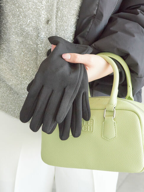 Te chichi「スエード調 グローブ」|手袋|ブラック