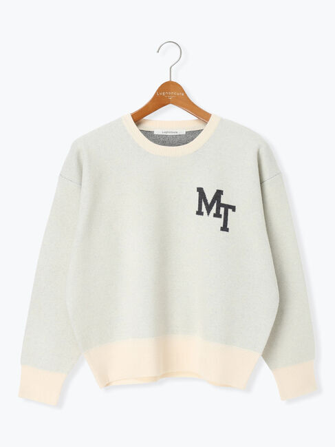 Lugnoncure「ロゴアソートジャカードニット」|ニット・セーター|オフホワイト