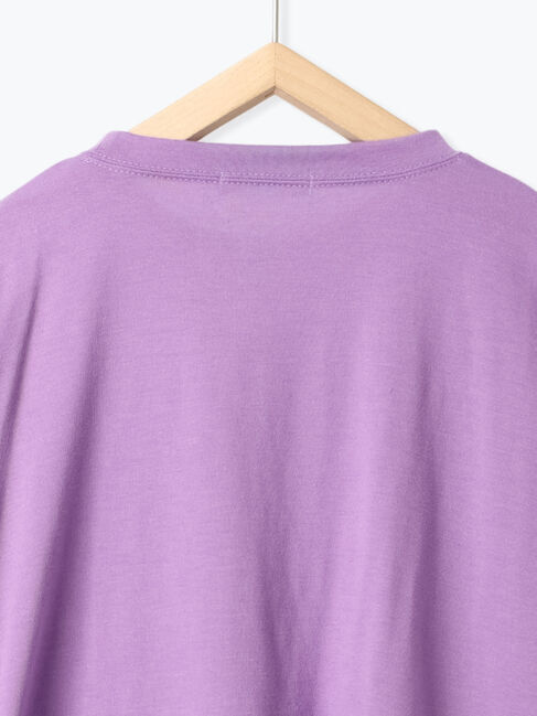 Samansa Mos2 blue「◎サイドリボンロンT」|Tシャツ・カットソー|