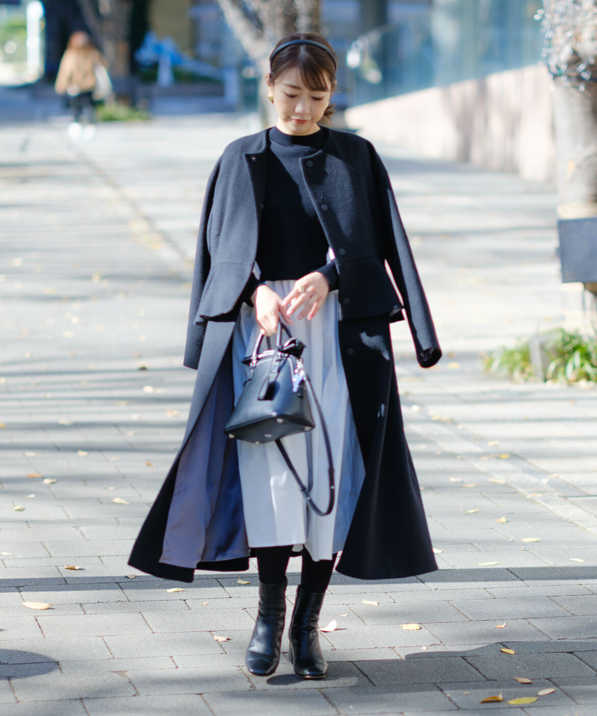 Maglie le cassetto「《M Maglie le cassetto》ドッキングニットワンピース」|ワンピース|