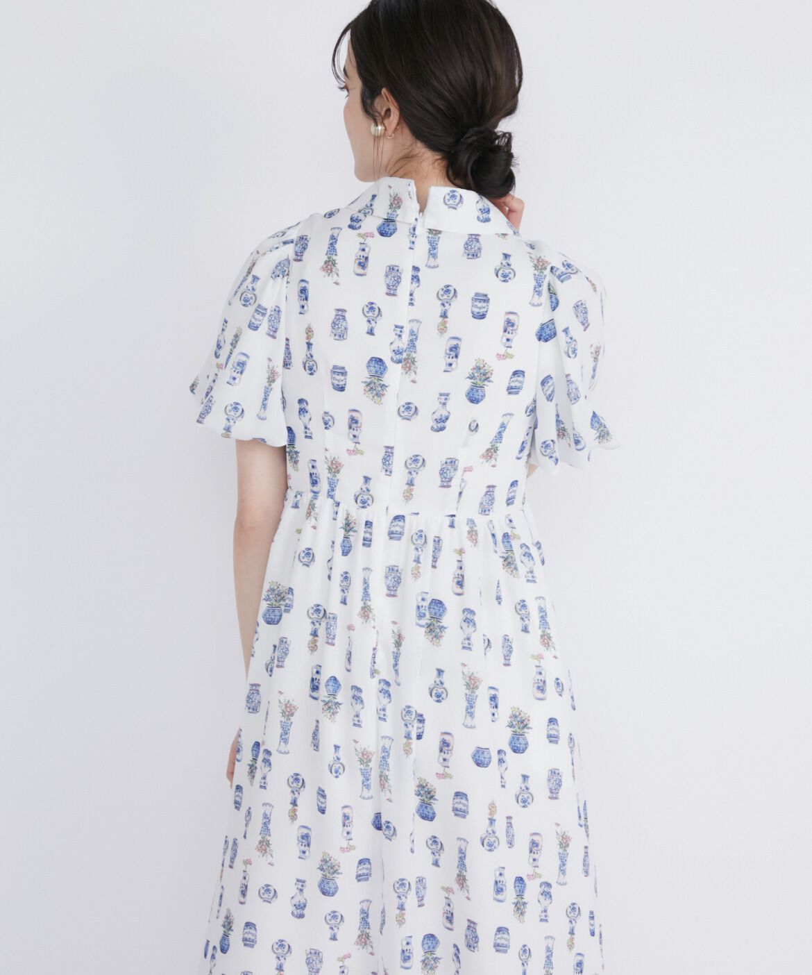 Maglie le cassetto「フラワーベースシャツワンピース」|ワンピース|