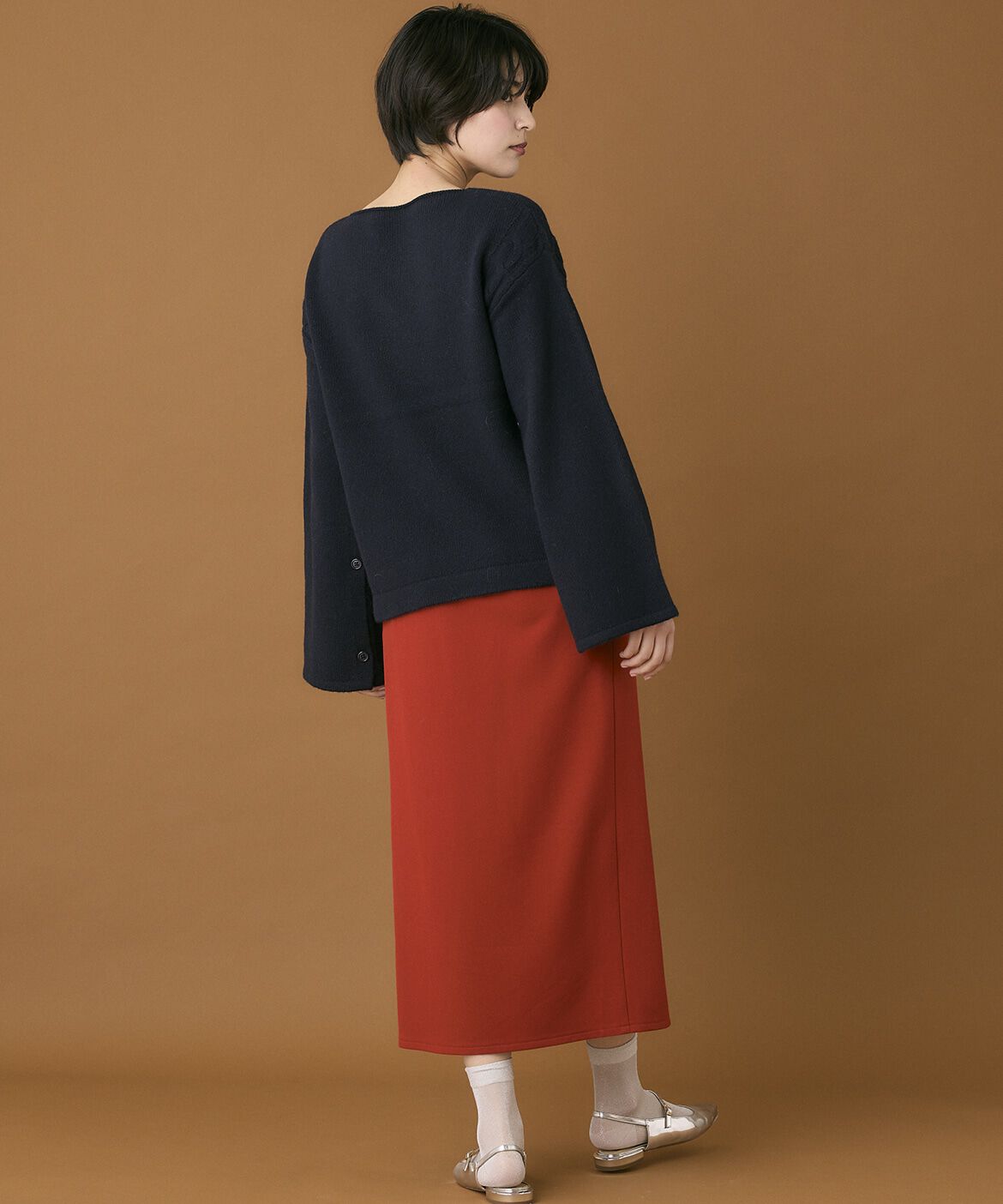 INED「《INED CLARO》2WAYスリーブニット」|ニット・セーター|