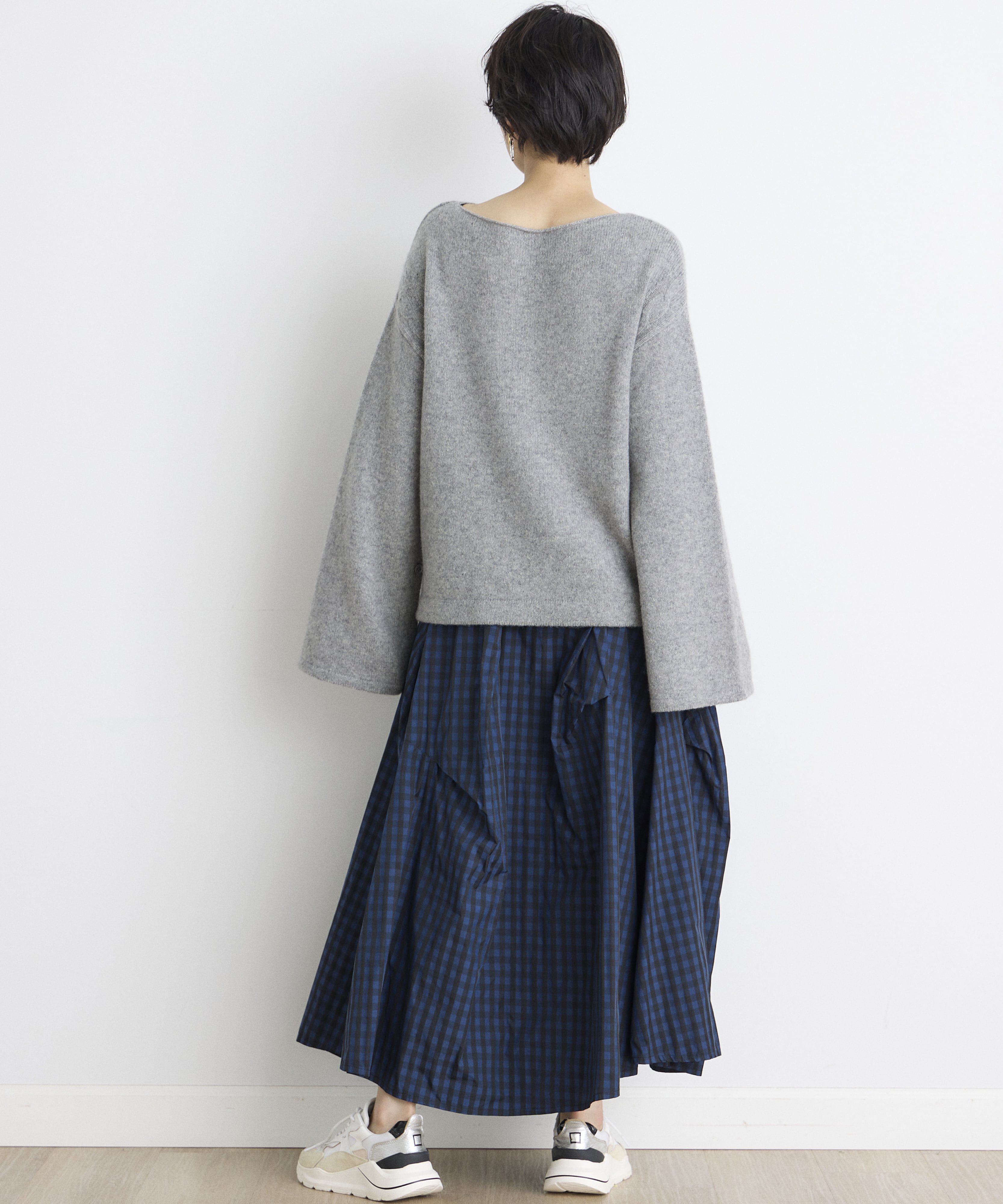 INED「《INED CLARO》2WAYスリーブニット」|ニット・セーター|