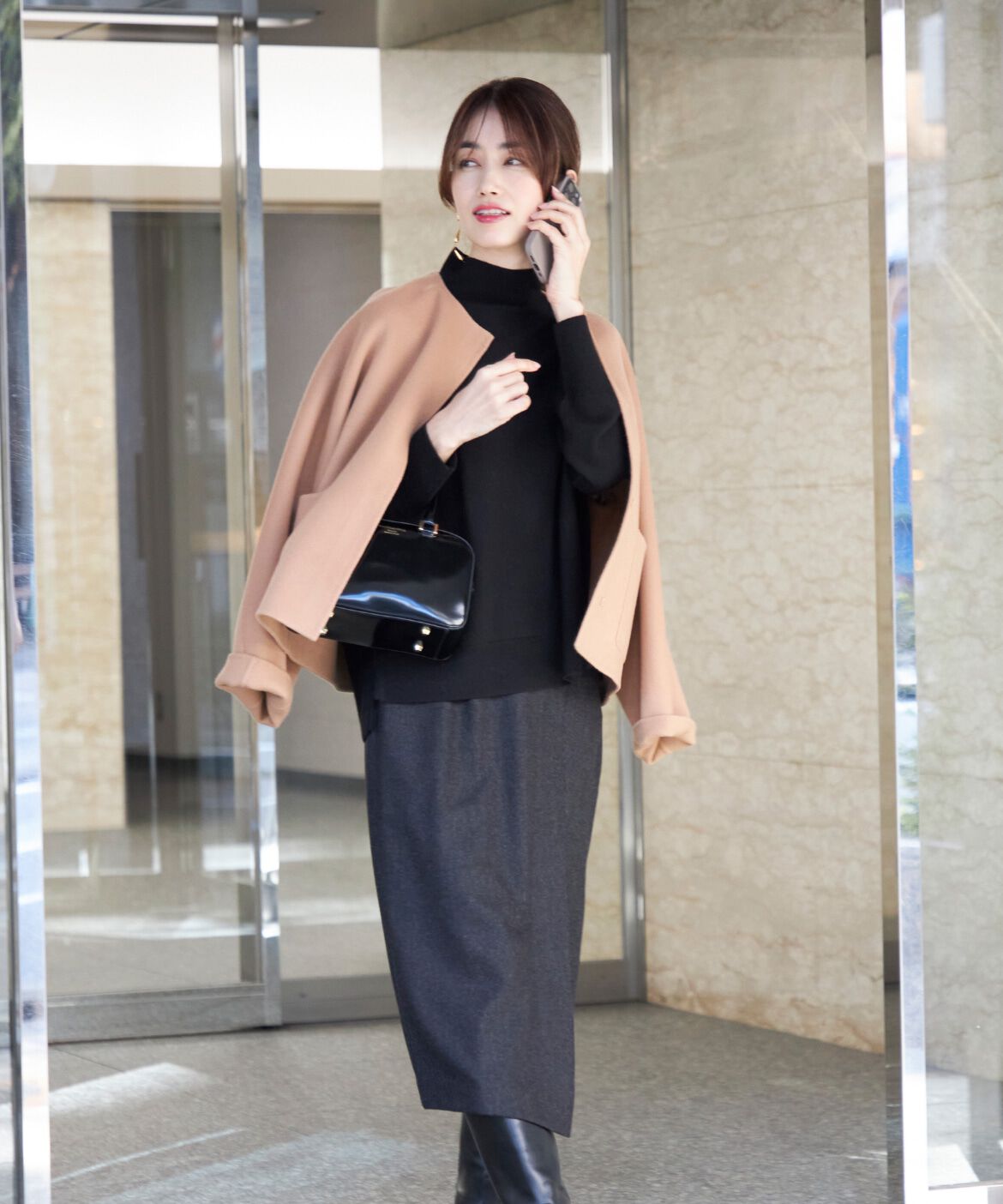 INED「ハイネックプルオーバーニット」|ニット・セーター|