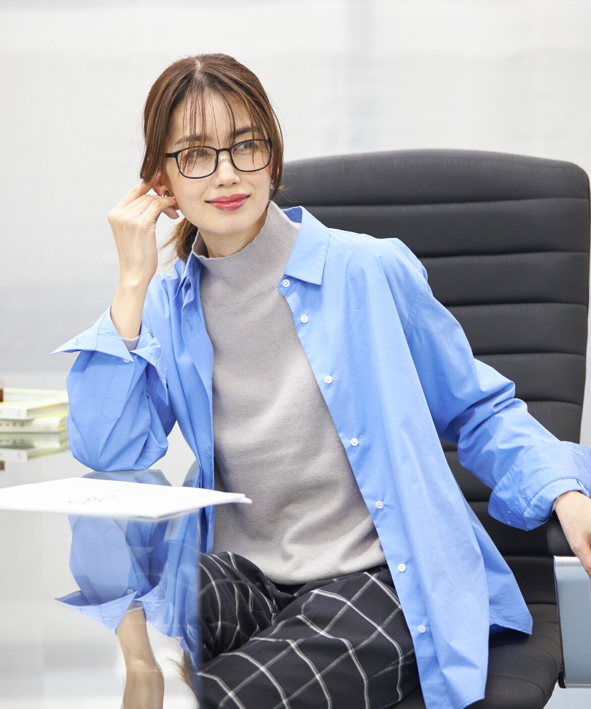 INED「ハイネックプルオーバーニット」|ニット・セーター|