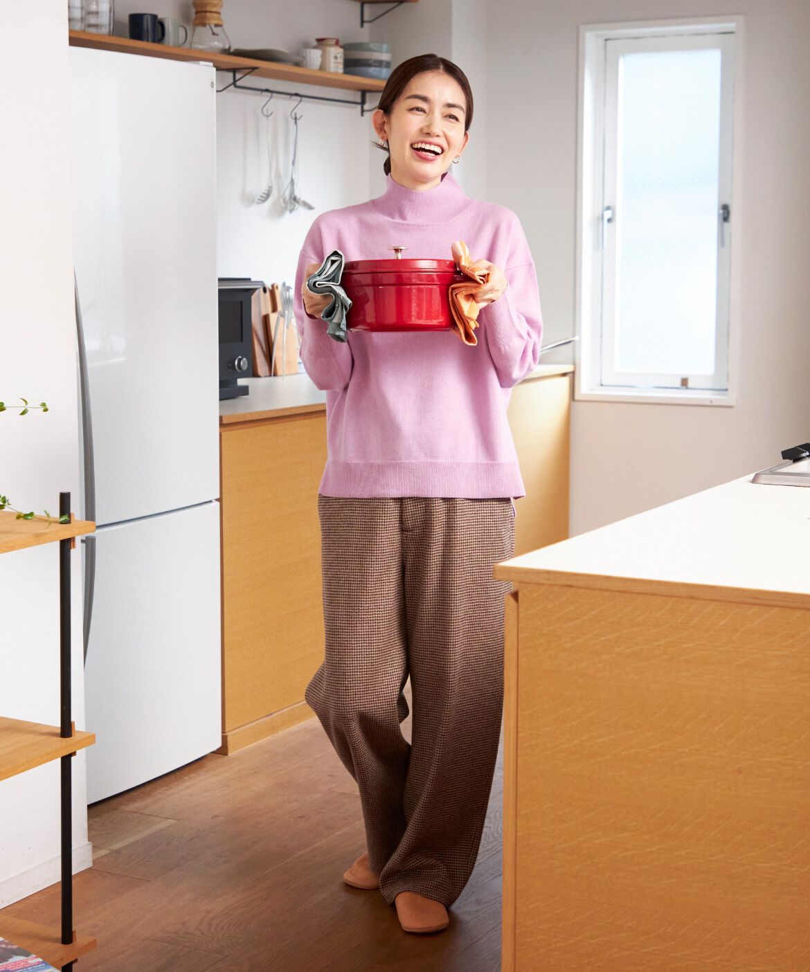 INED「ハイネックプルオーバーニット」|ニット・セーター|