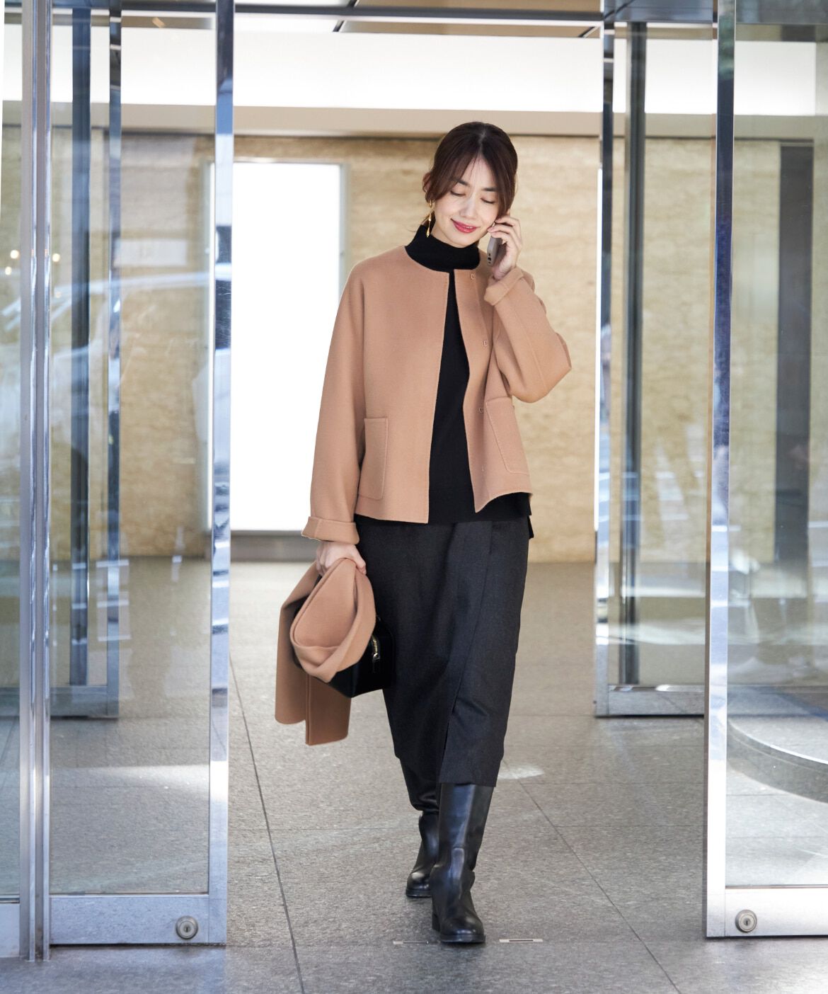 INED「ハイネックプルオーバーニット」|ニット・セーター|