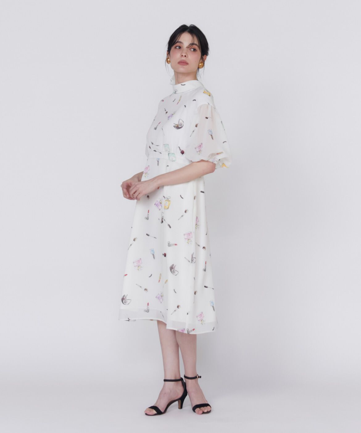 Maglie le cassetto「コスメプリントワンピース《Viscotecs》」|ワンピース|