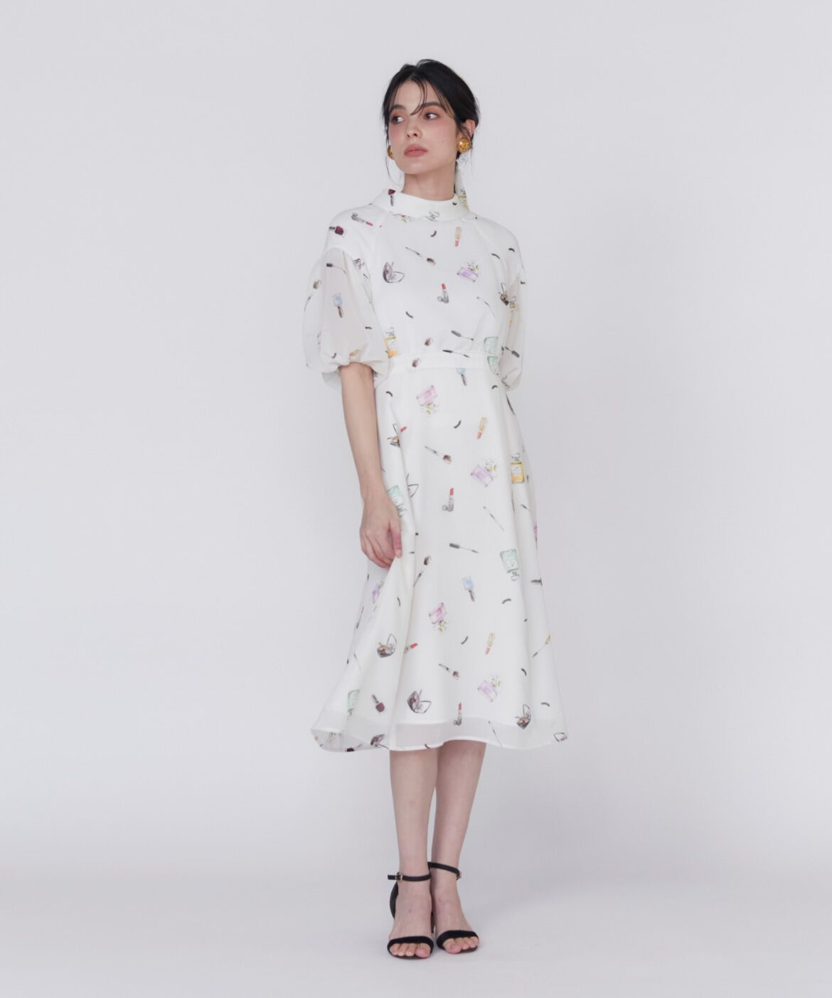 Maglie le cassetto「コスメプリントワンピース《Viscotecs》」|ワンピース|