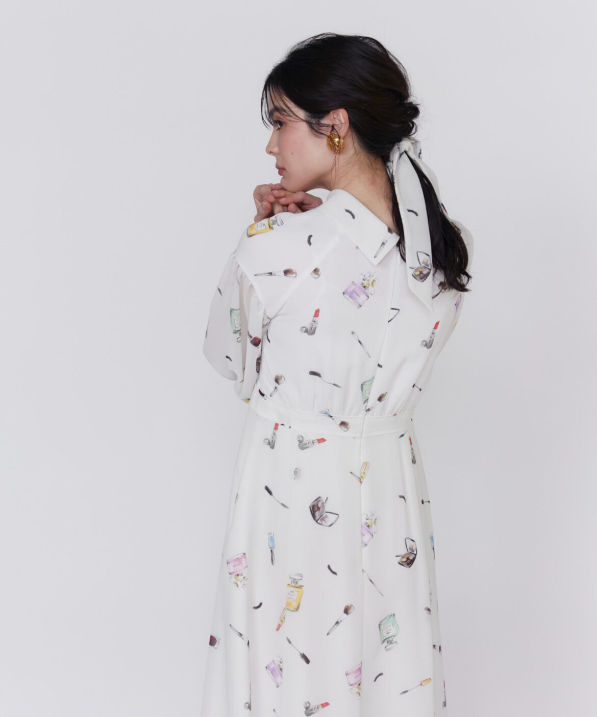 Maglie le cassetto「コスメプリントワンピース《Viscotecs》」|ワンピース|