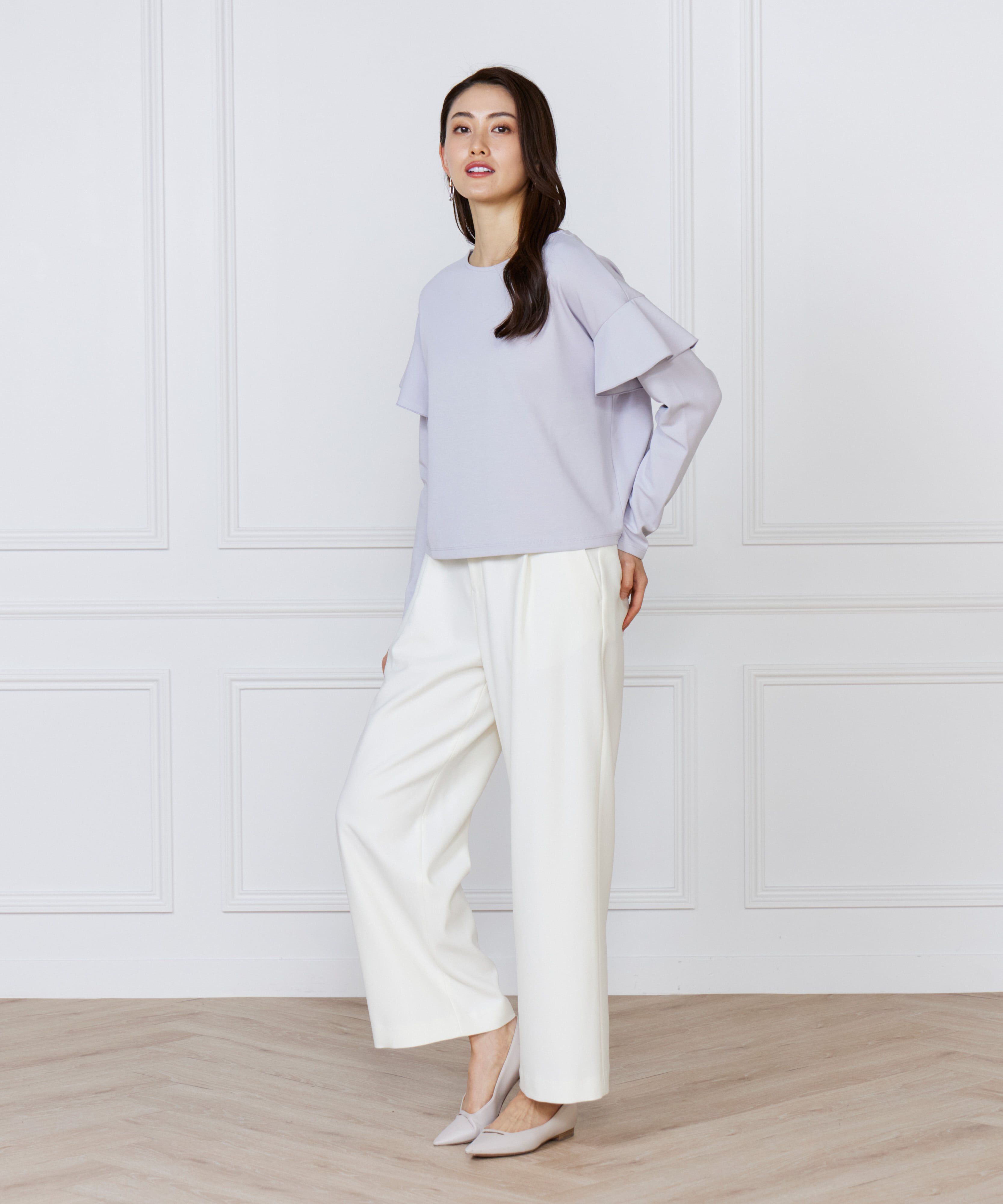 7-IDconcept.「《大きいサイズ》肩フレアプルオーバー」|Tシャツ・カットソー|