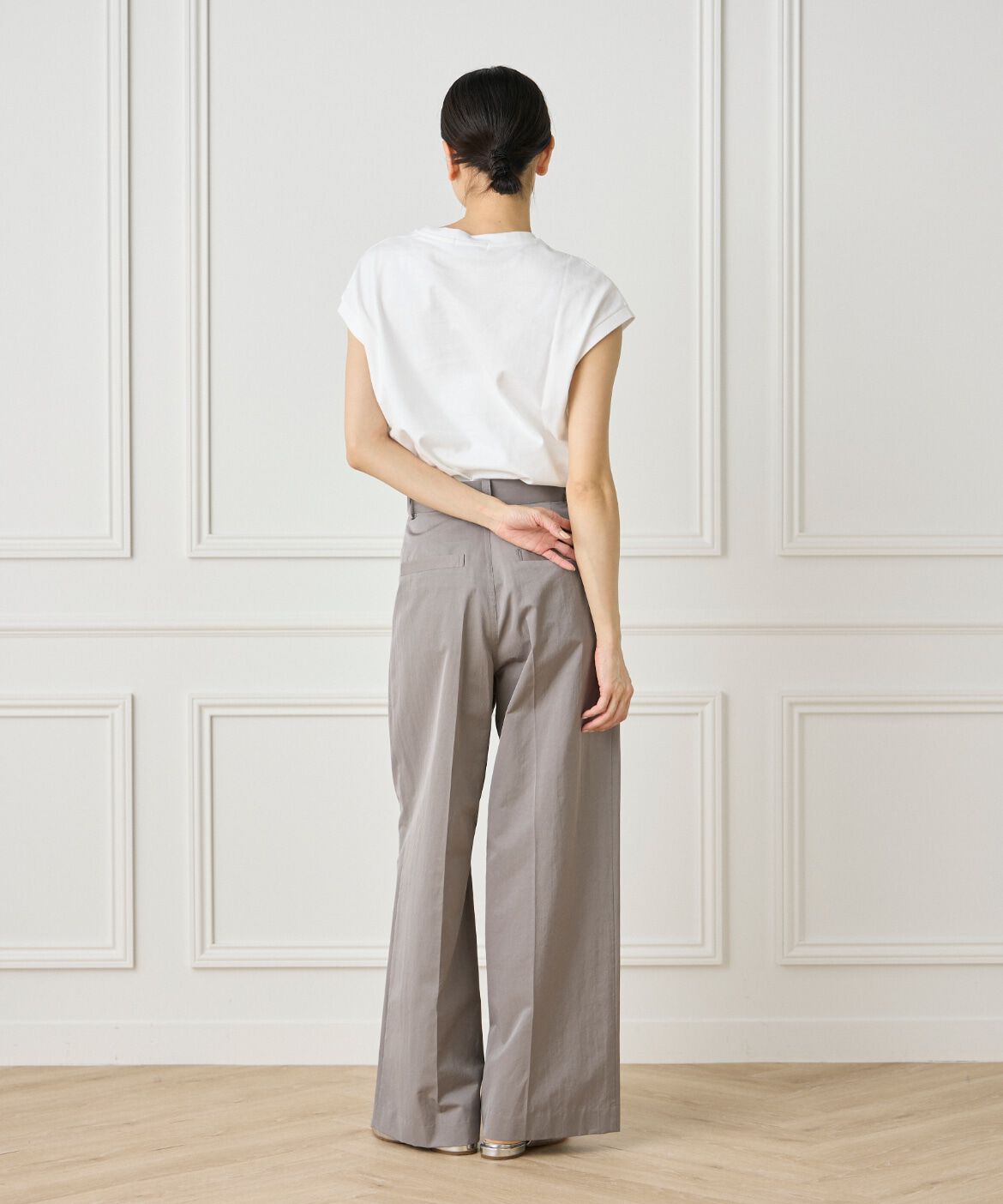 INED「《大きいサイズ》ロゴTシャツ」|Tシャツ・カットソー|