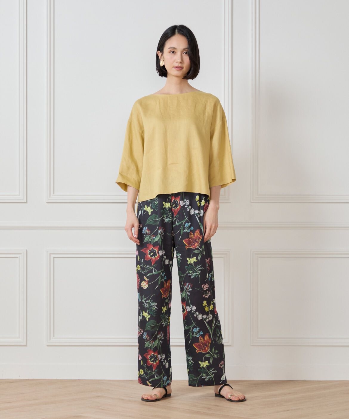 7-IDconcept.「ボタニカルプリントイージーパンツ」|その他|