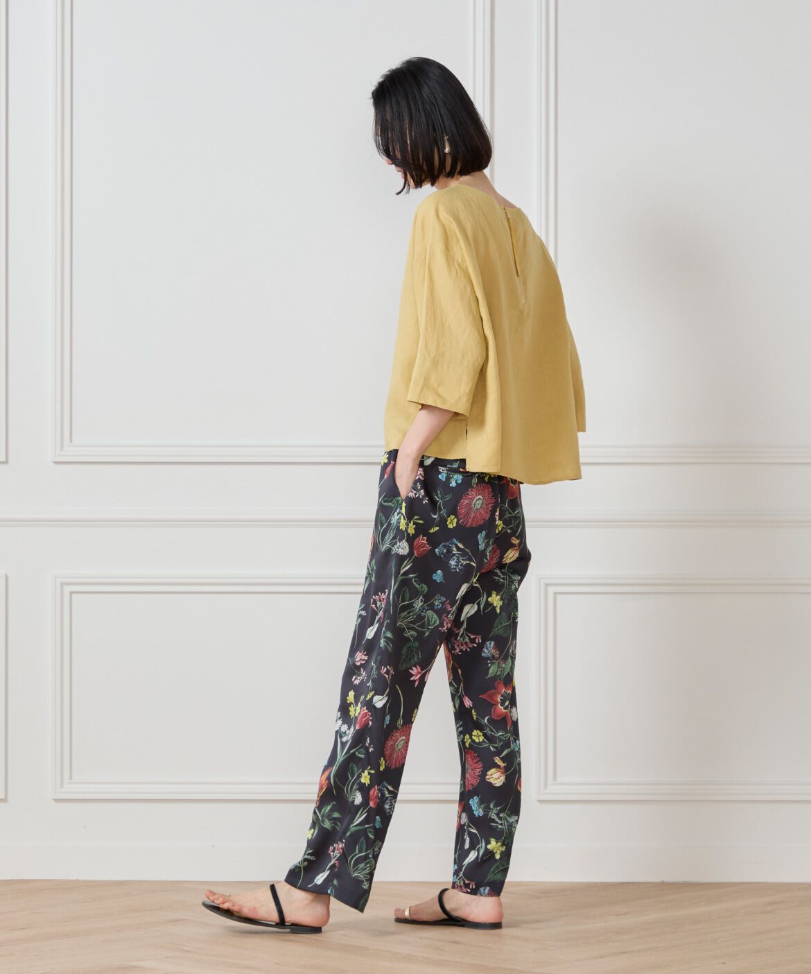 7-IDconcept.「ボタニカルプリントイージーパンツ」|その他|