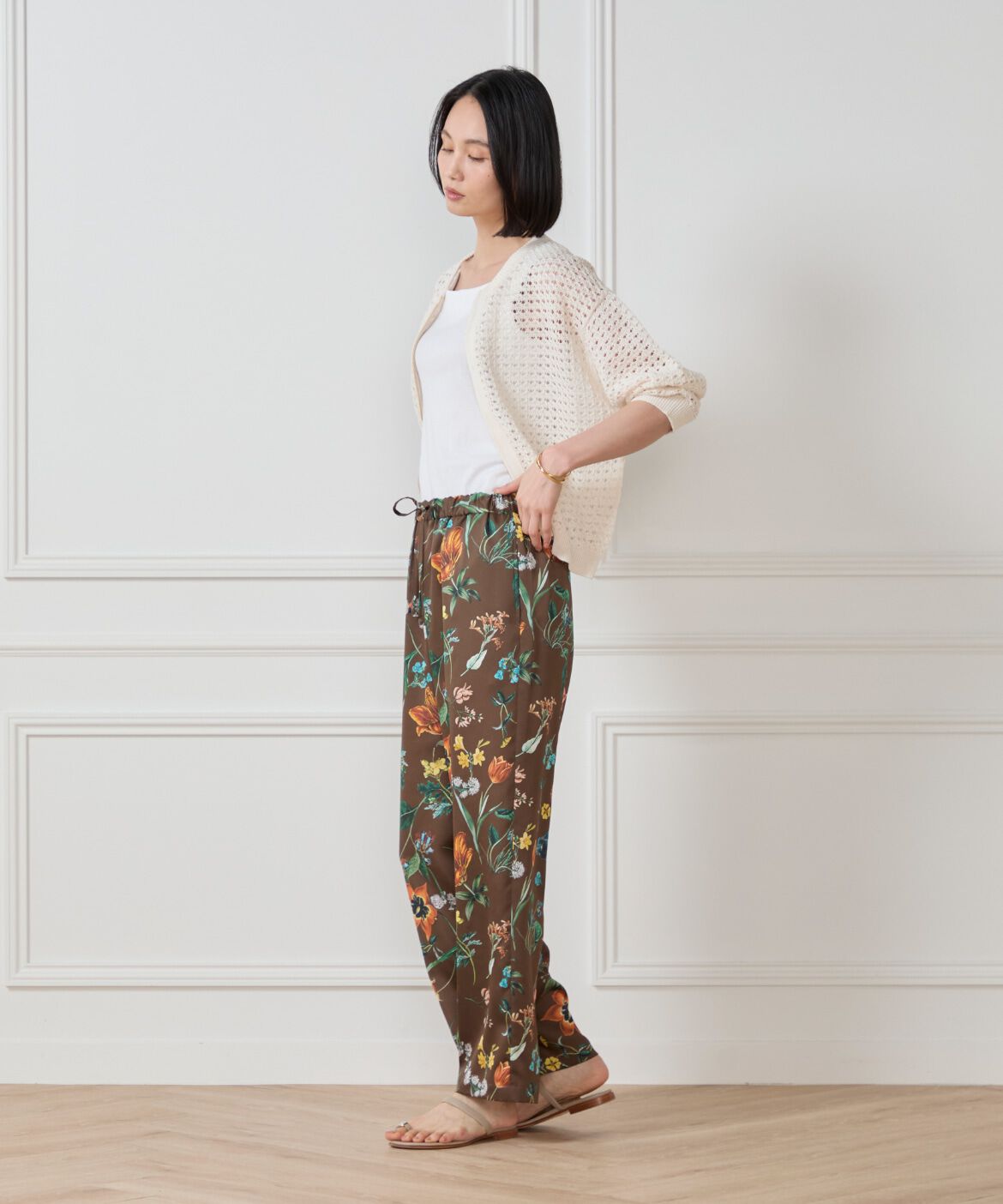 7-IDconcept.「ボタニカルプリントイージーパンツ」|その他|