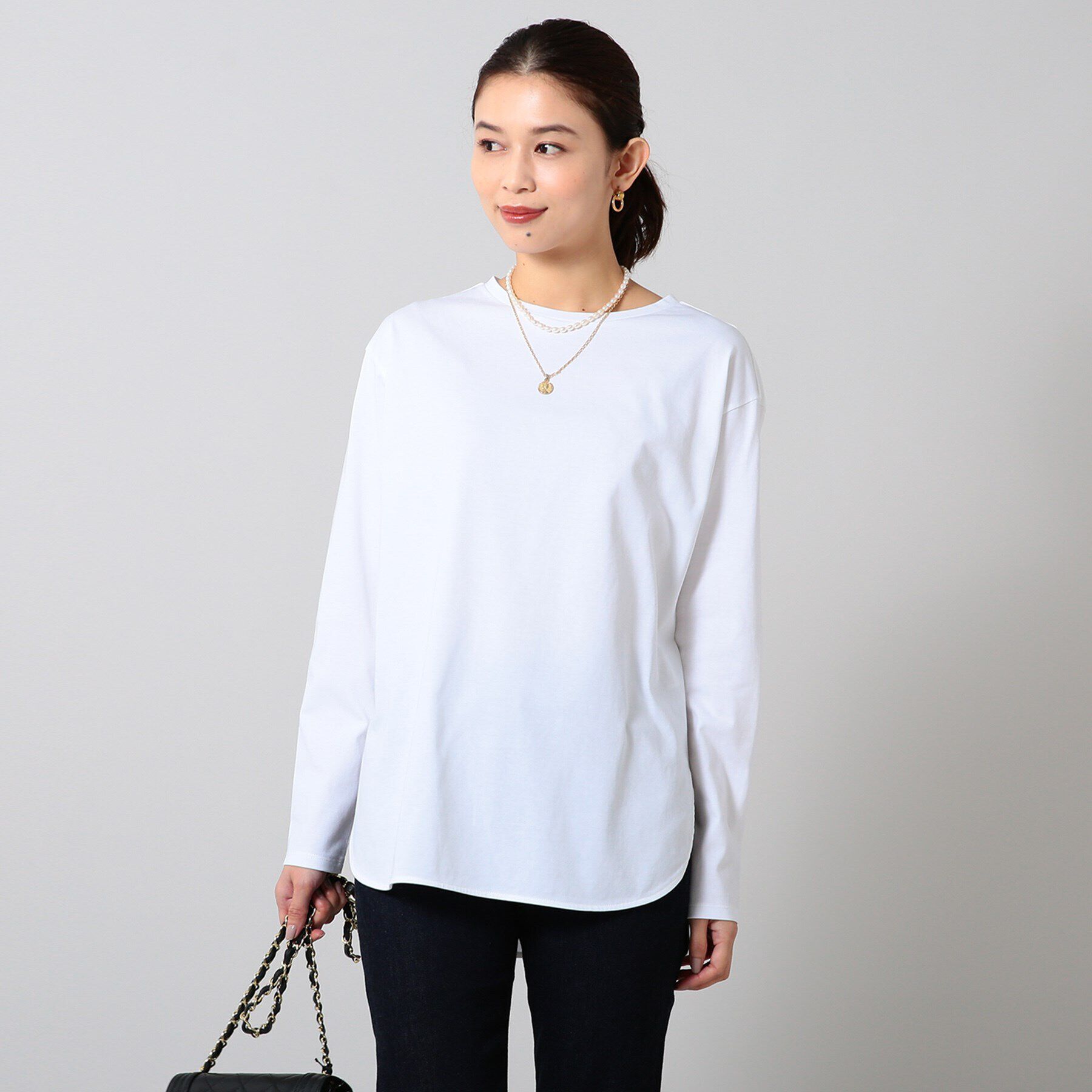 UNTITLED「サイロプレミアム天竺 長袖Tシャツ」|Tシャツ・カットソー|