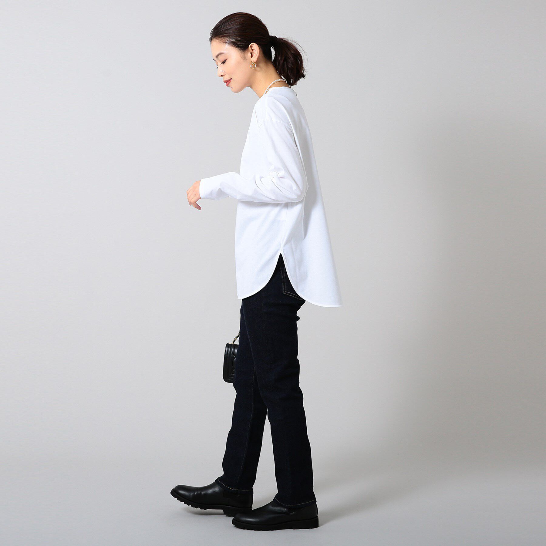 UNTITLED「サイロプレミアム天竺 長袖Tシャツ」|Tシャツ・カットソー|