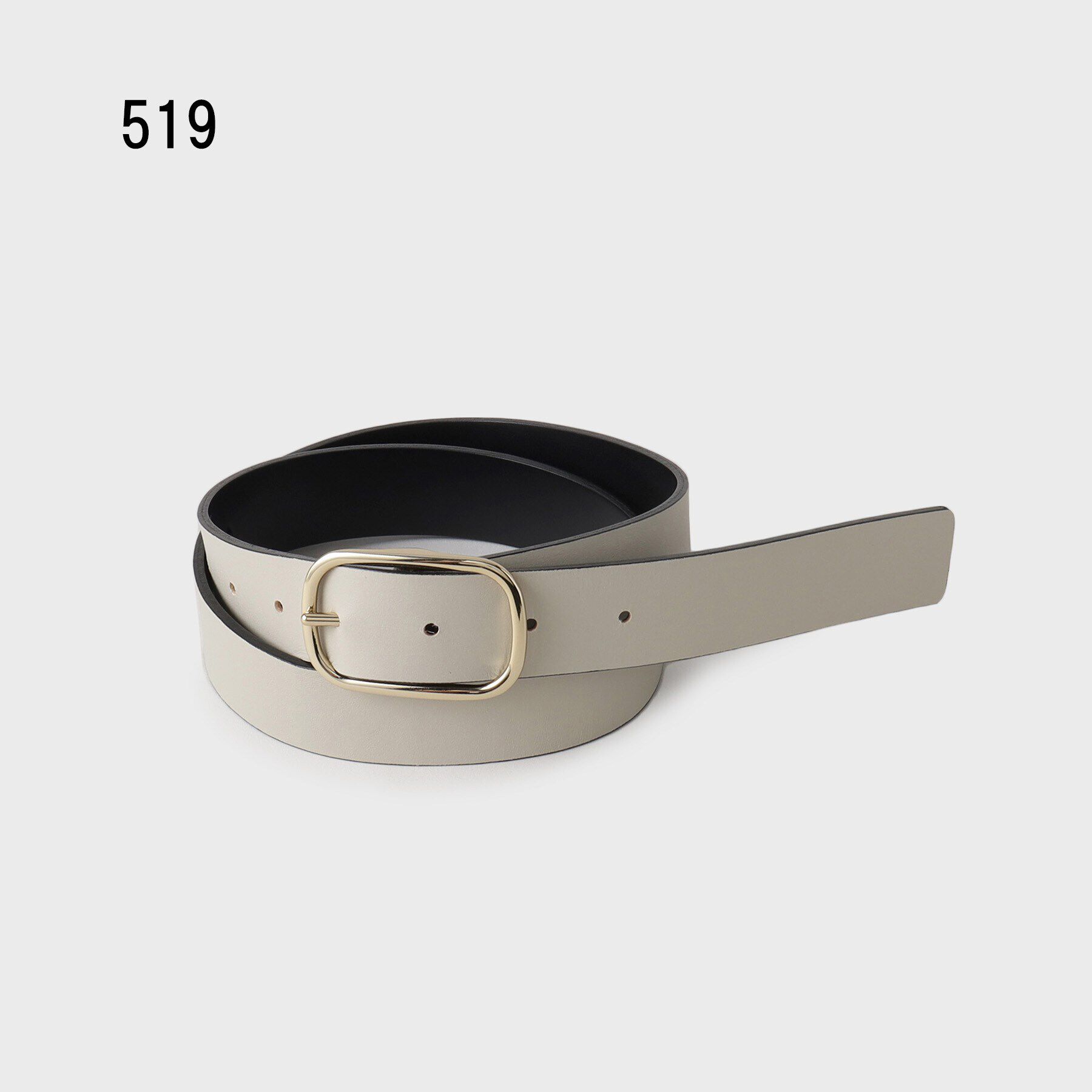 UNTITLED「【本革／リバーシブル】オーバルベルト30mm」|ベルト|