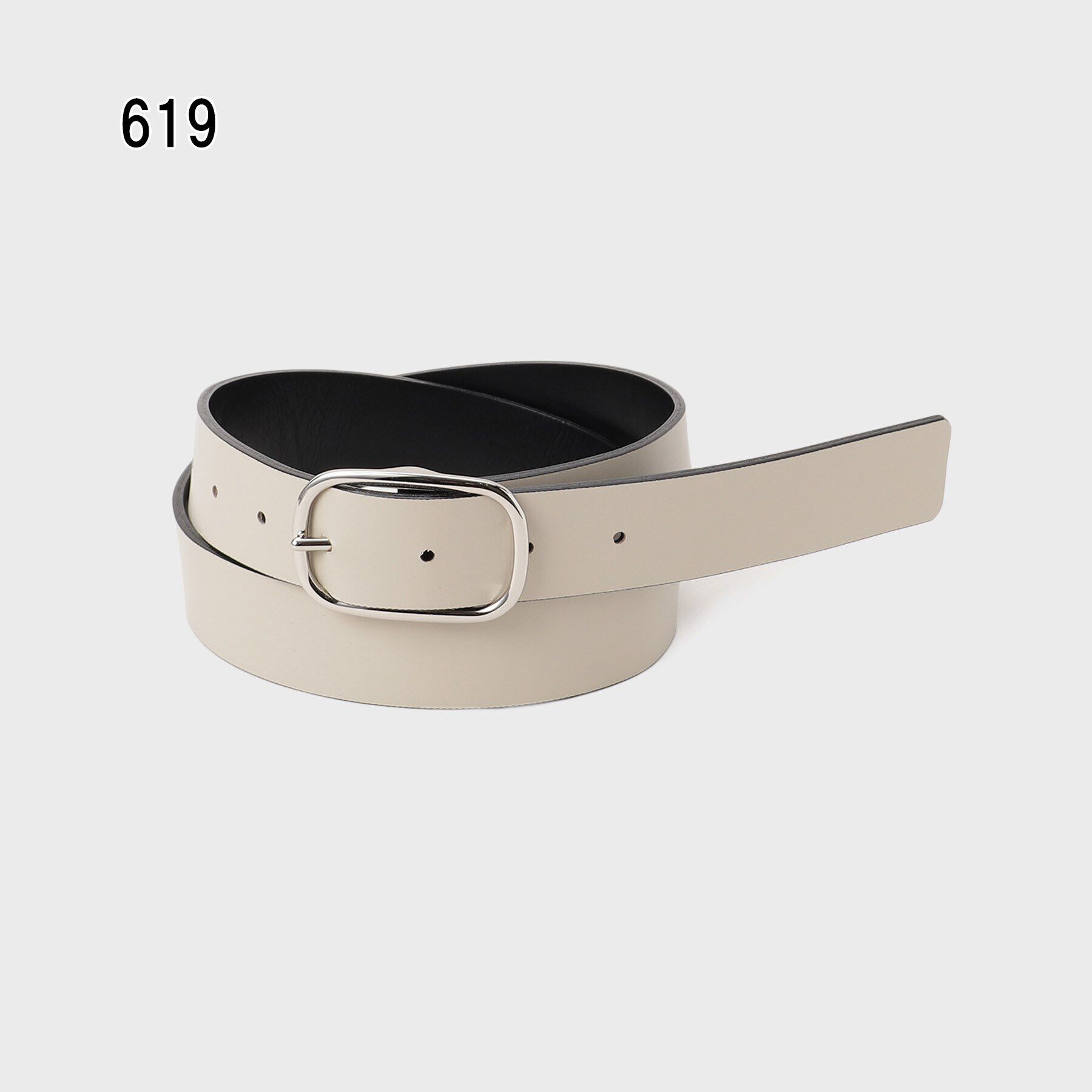 UNTITLED「【本革／リバーシブル】オーバルベルト30mm」|ベルト|