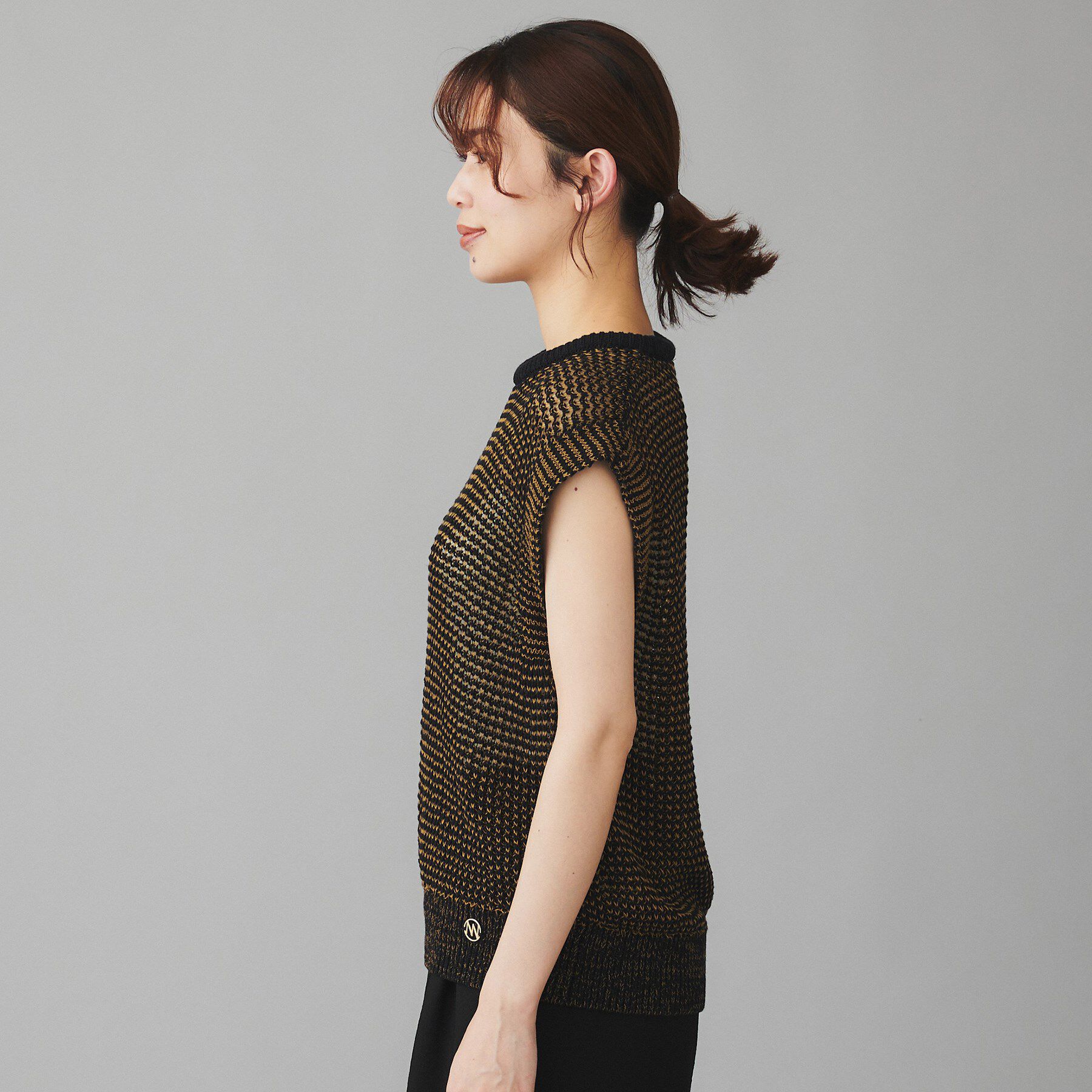 UNTITLED「【YENN】パッティング ネック ニット」|ニット・セーター|