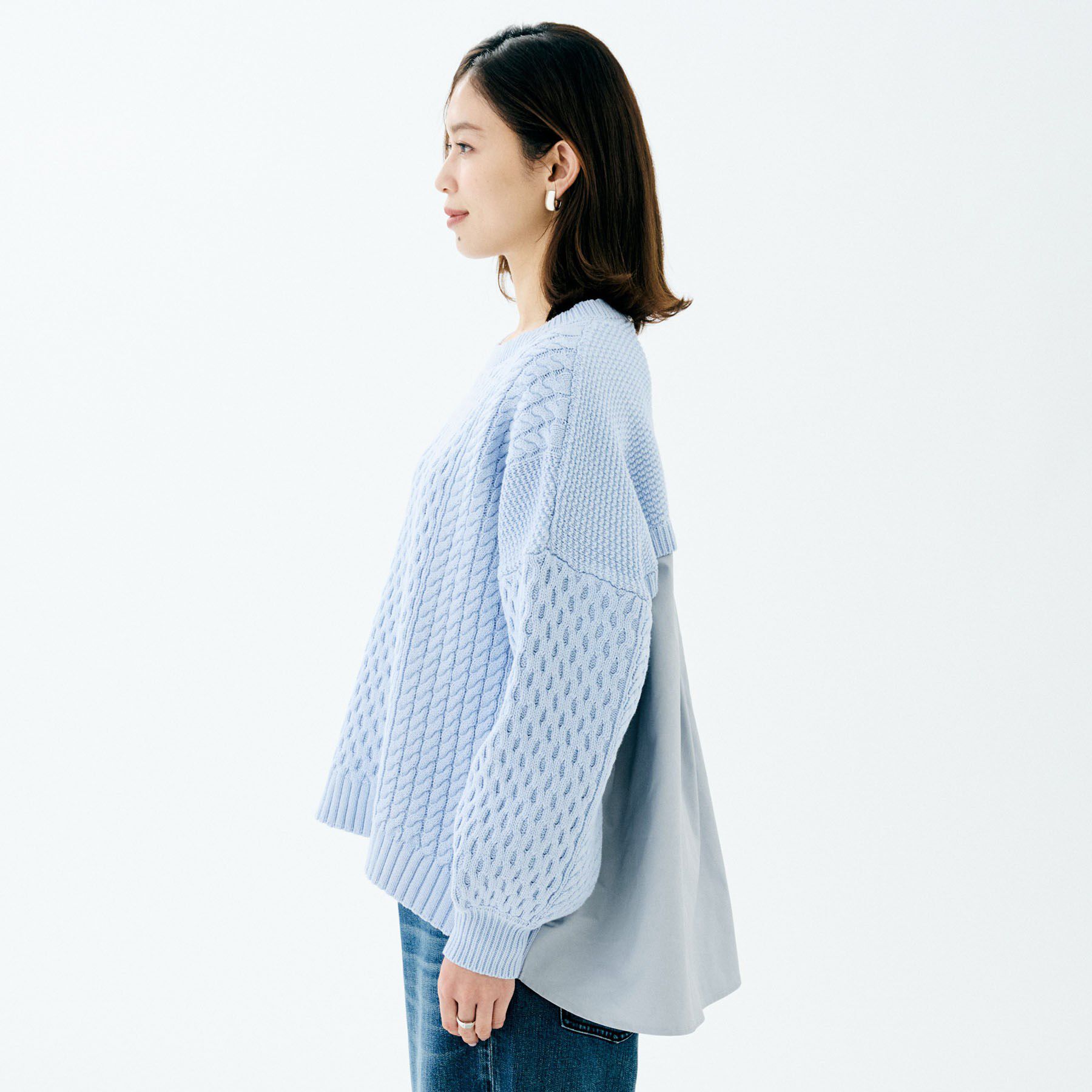 UNTITLED「【TORRAZZO DONNA】ドッキングニットトップス」|ニット・セーター|