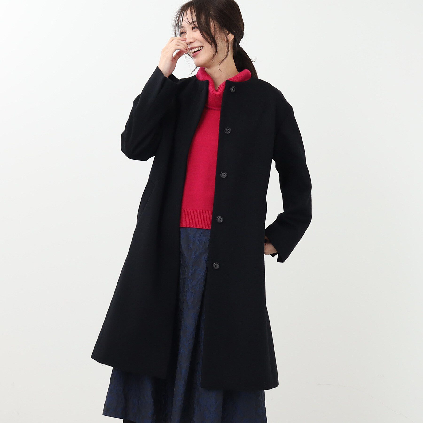 Reflect「リラクシーノーカラーコート」|ノーカラーコート|