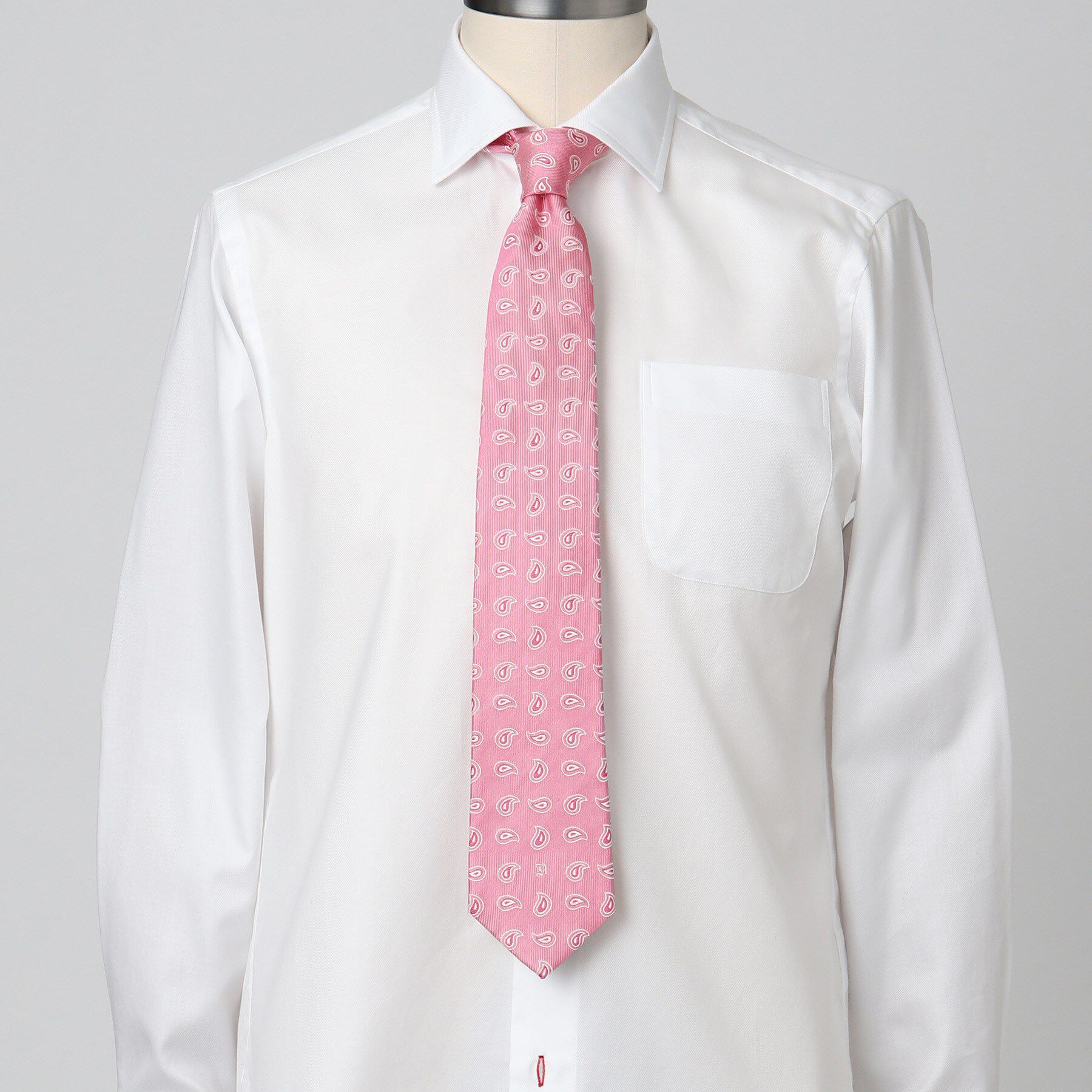 DRESSTERIOR「ペイズリータイ」|ネクタイ・蝶ネクタイ|ベビーピンク(371