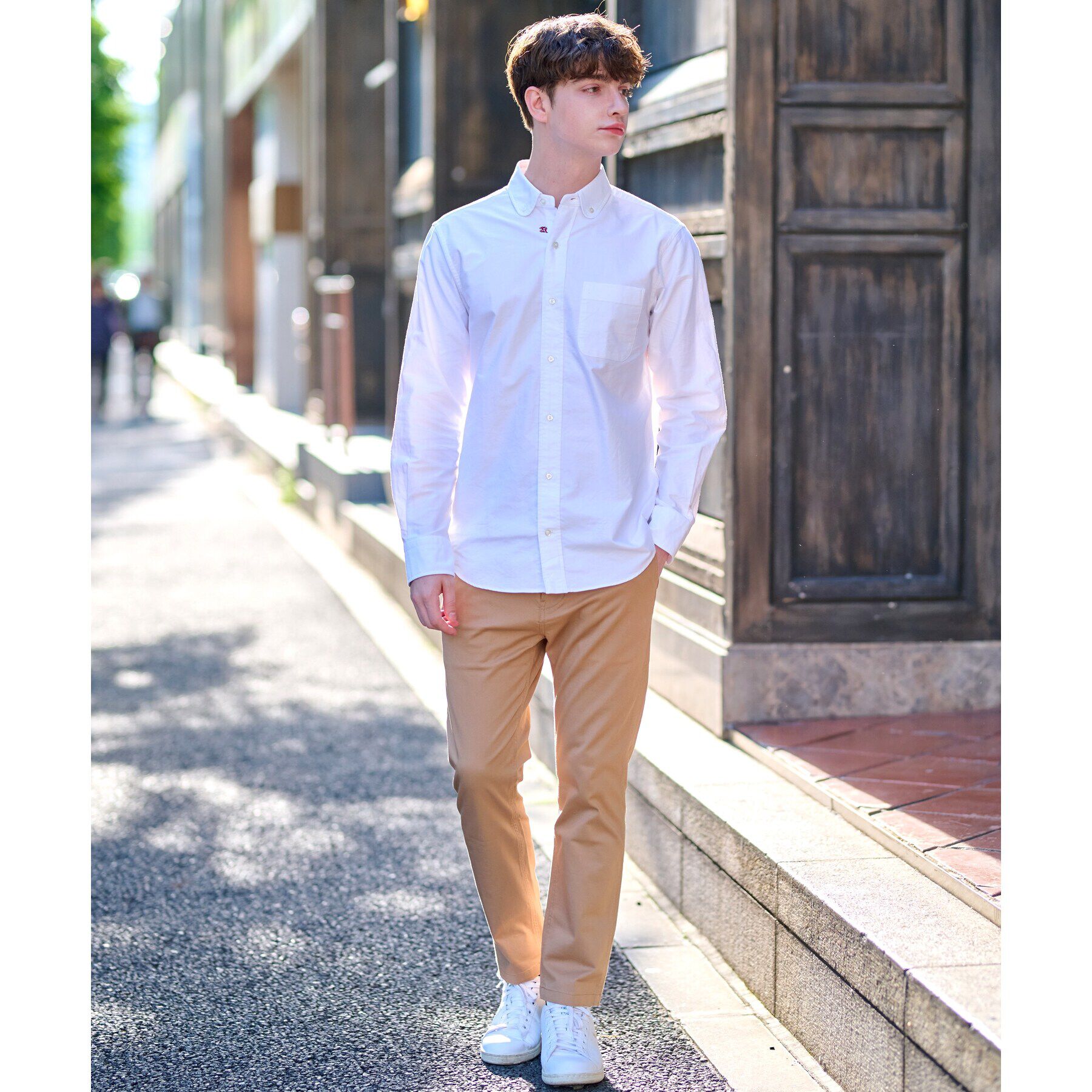 DRESSTERIOR「オックスフォード ラウンドカラーシャツ」|シャツ・ブラウス|