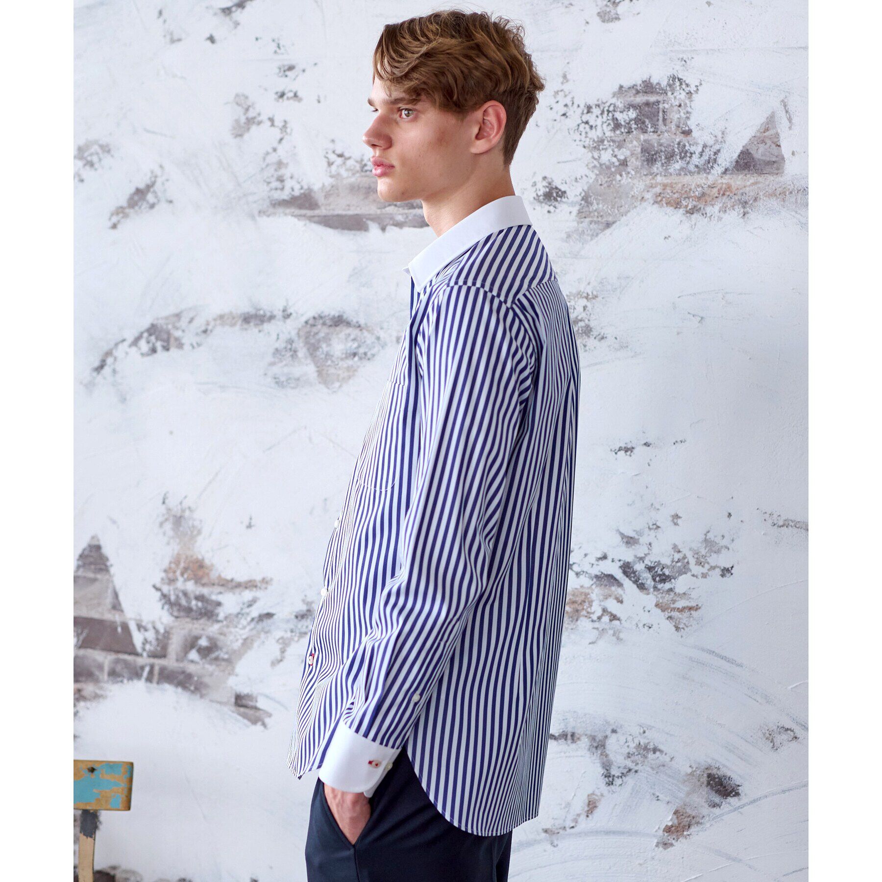 DRESSTERIOR「ロンストクレリックカラーシャツ」|シャツ・ブラウス|