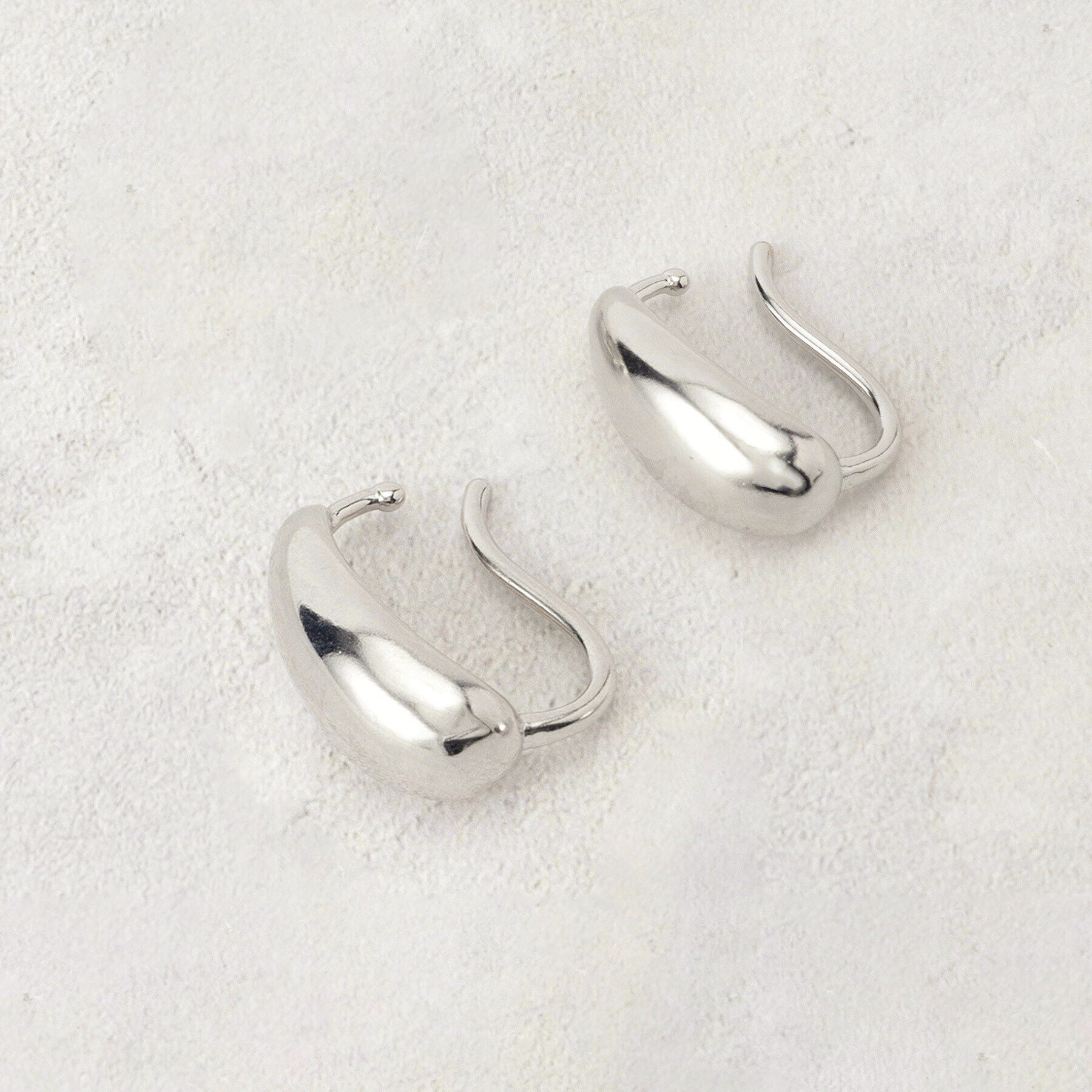 grove「ぷっくりメタルイヤカフ」|イヤリング|シルバー(006)