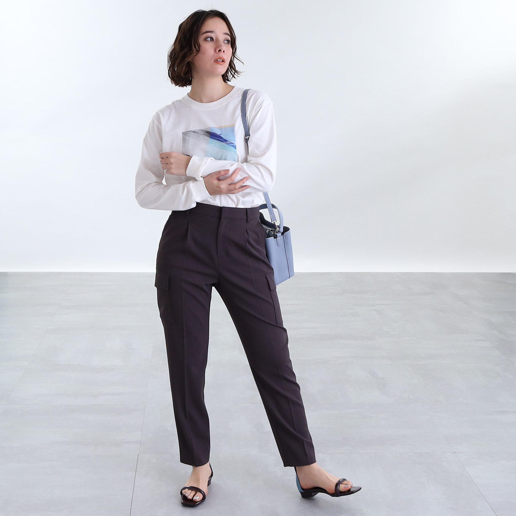 INDIVI「【WORLD for the World】フォトプリント ロンT」|Tシャツ・カットソー|